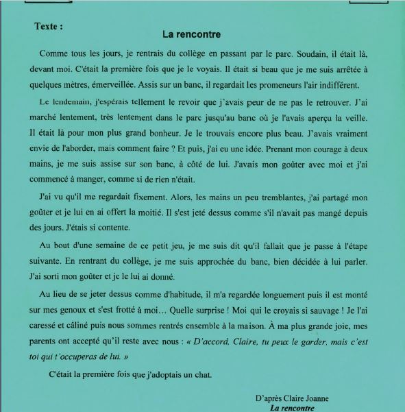 مناظرة السيزيام 2021 امتحان فرنسية