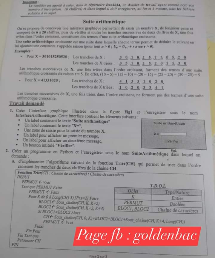 الإختبارات التطبيقية مادة الإعلامية في البكالوريا 2024